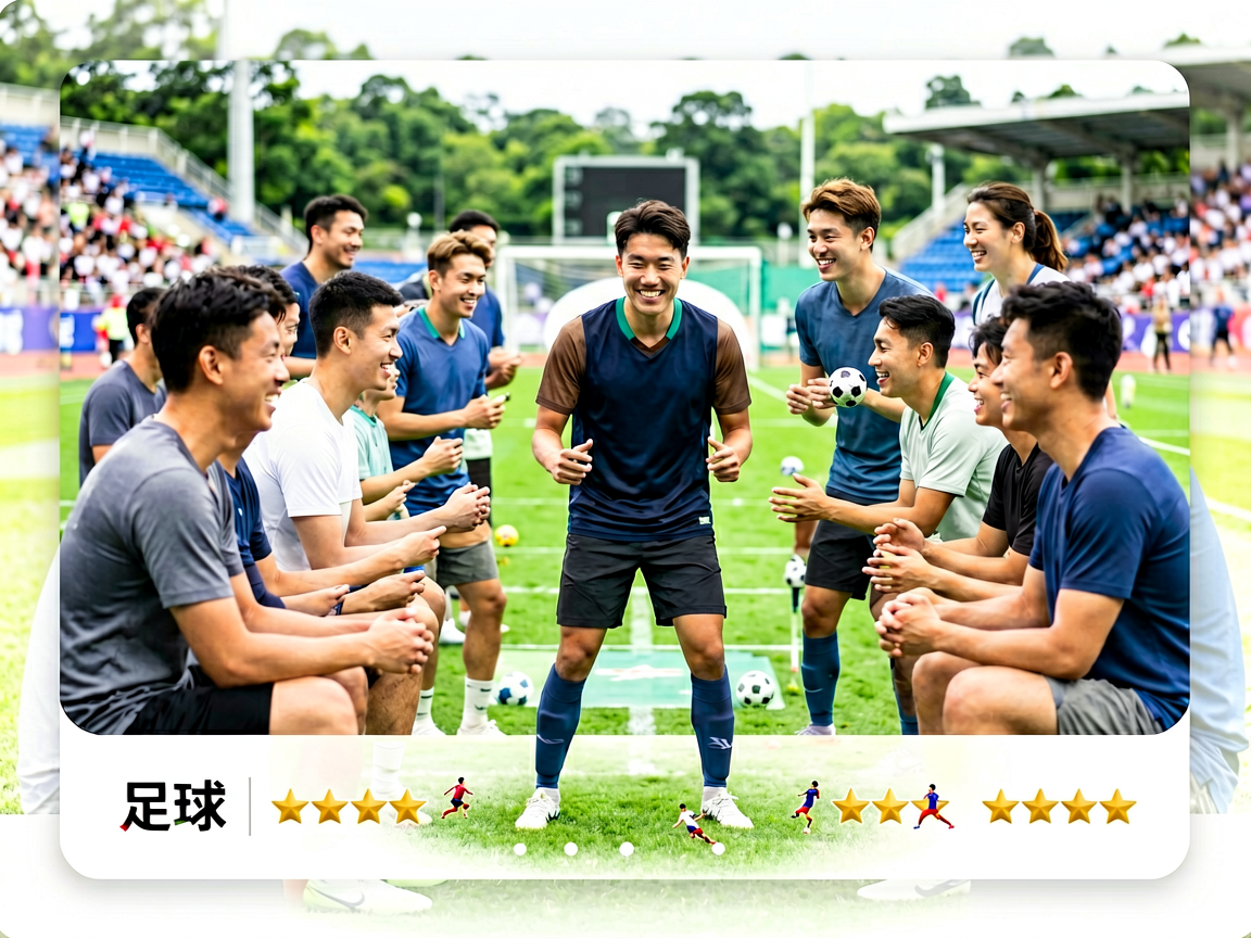 体育社区场景配图，展示不同运动项目爱好者聚集观赛和交流的热烈氛围